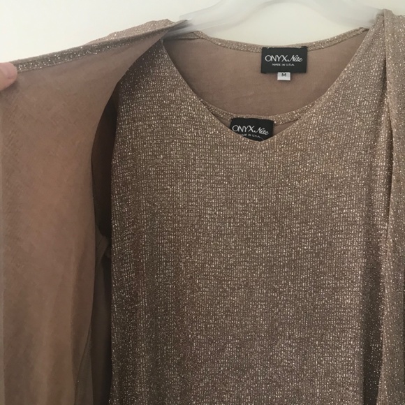 🍁5/30$!! Holiday Shimmer Glitter Formal Tank/Cardigan Set - Picture 3 of 8